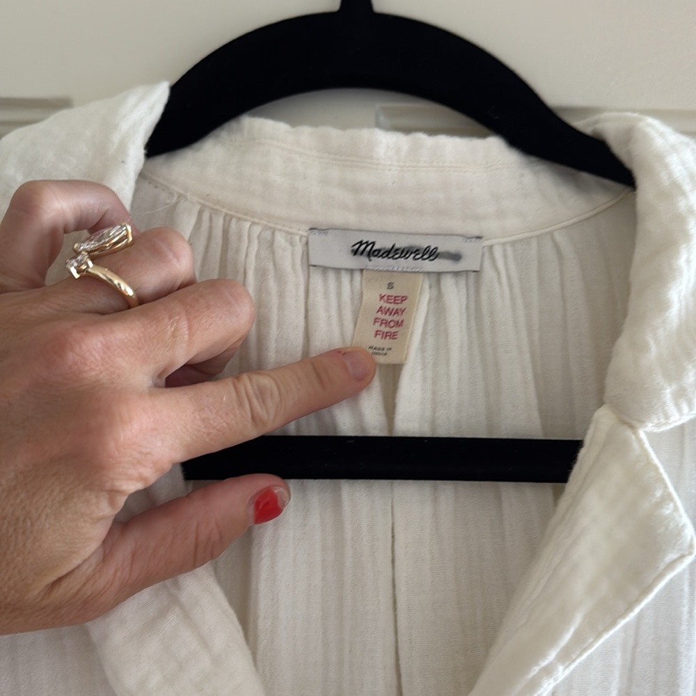 Madewell Lightestspun Cover Up Maxi Shirtdress - Picture 3 of 4
